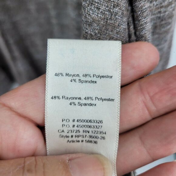 Wilfred Free Cardigan Longline Open Knit Spacedye Minimal Comfy Brown Non Itch M - Picture 12 of 13